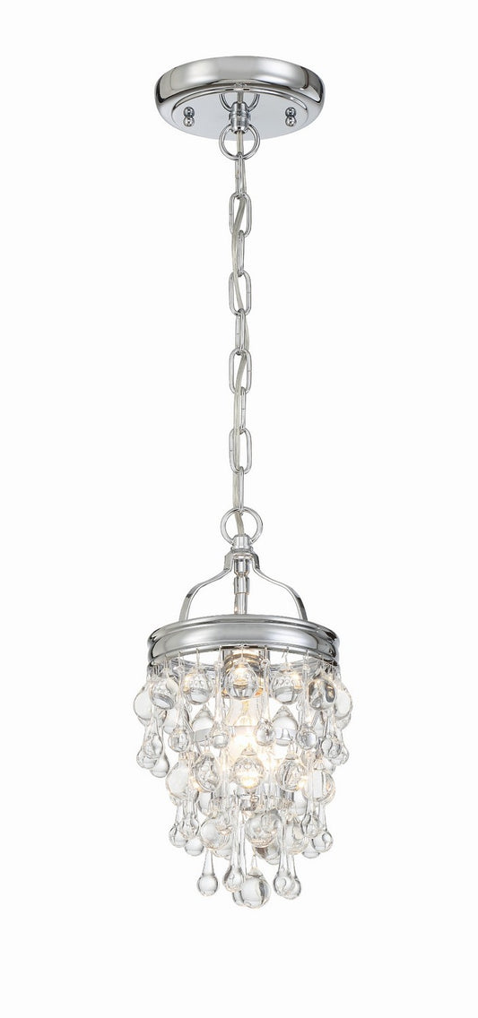 Crystorama - 131-CH - One Light Mini Chandelier - Calypso - Polished Chrome