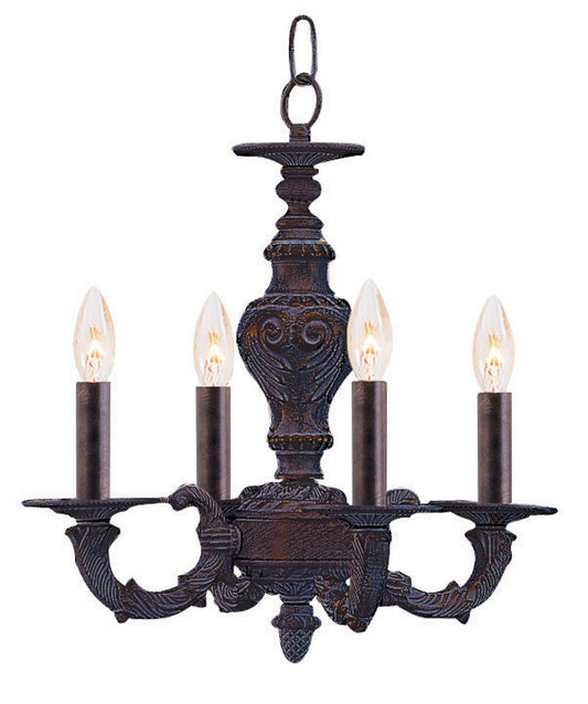 Crystorama - 5124-VB - Four Light Mini Chandelier - Paris Market - Venetian Bronze