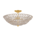 Pleasant Plains Semi Flush by Hudson Valley Lighting - Vintage Gold Leaf Finish