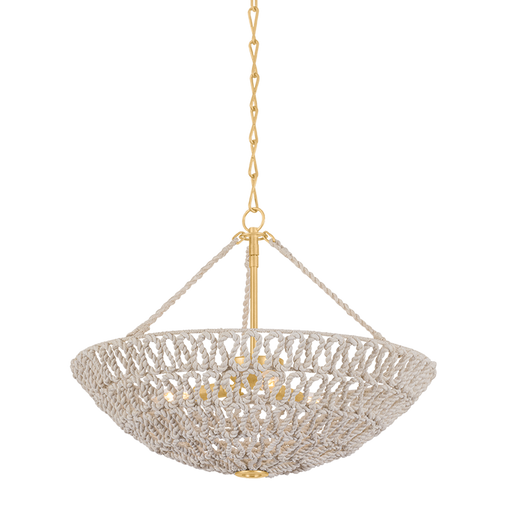 Pleasant Plains Chandelier by Hudson Valley Lighting - Vintage Gold Leaf Finish