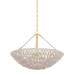Pleasant Plains Chandelier by Hudson Valley Lighting - Vintage Gold Leaf Finish