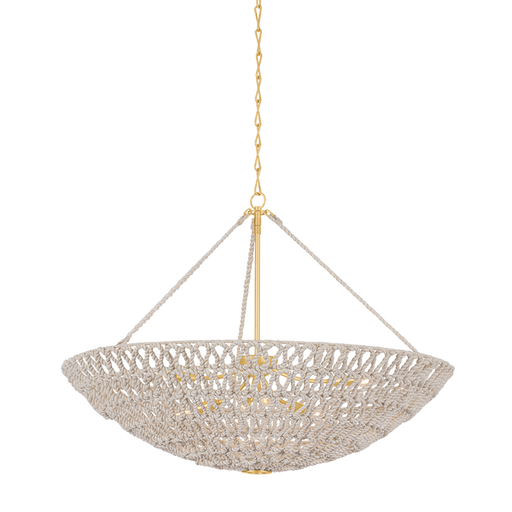 Pleasant Plains Chandelier by Hudson Valley Lighting - Vintage Gold Leaf Finish