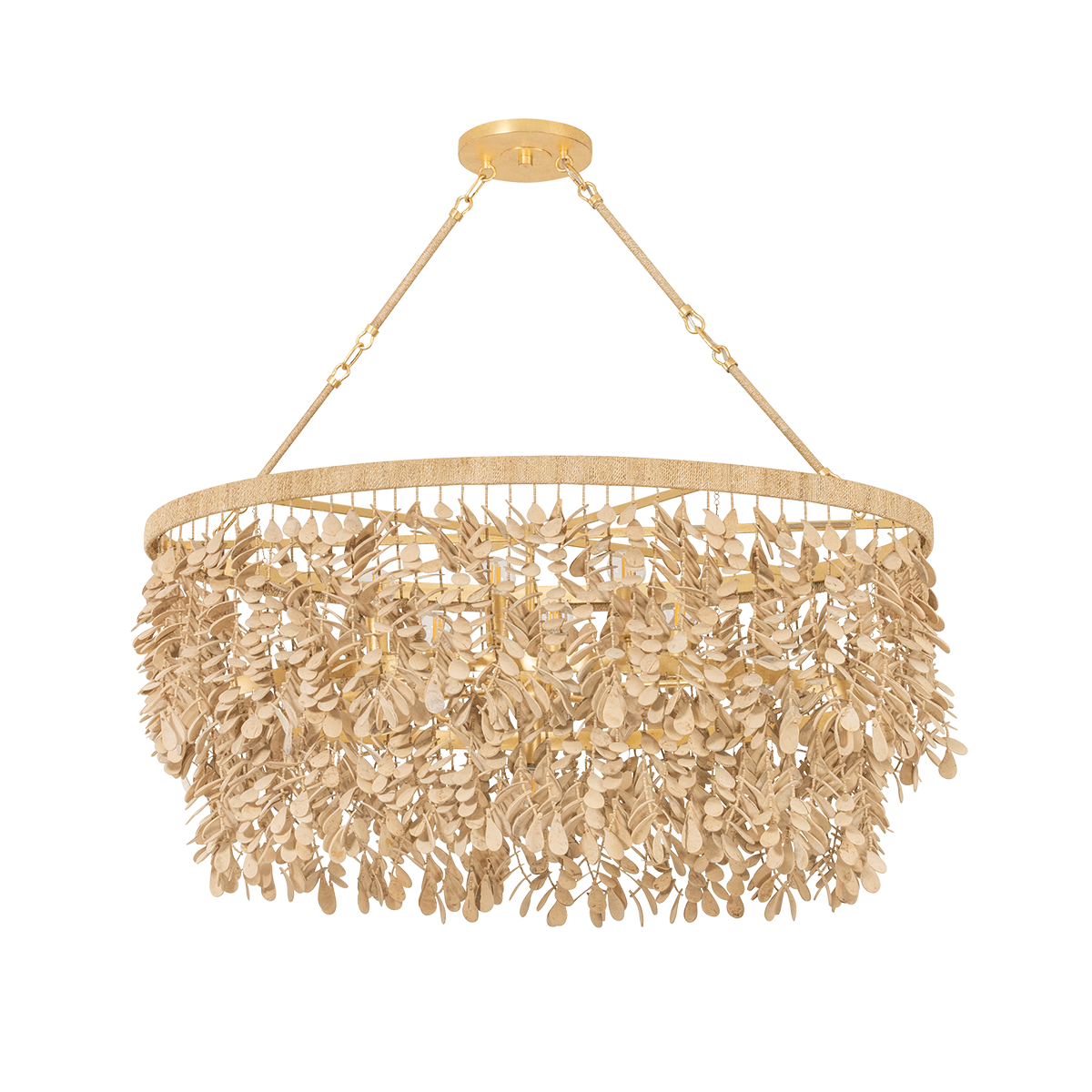 Naxos Linear by Corbett Lighting - Vintage Gold Leaf Finish