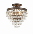 Load image into Gallery viewer, Crystorama - 130-VZ_CEILING - Three Light Semi Flush Mount - Calypso - Vibrant Bronze
