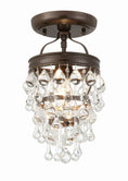 Load image into Gallery viewer, Crystorama - 131-VZ_CEILING - One Light Semi Flush Mount - Calypso - Vibrant Bronze
