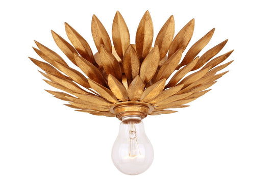 Crystorama - 500-GA_CEILING - One Light Flush Mount - Broche - Antique Gold