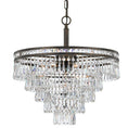 Load image into Gallery viewer, Crystorama - 5264-EB-CL-MWP - Seven Light Chandelier - Mercer - English Bronze
