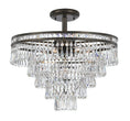 Load image into Gallery viewer, Crystorama - 5264-EB-CL-MWP_CEILING - Seven Light Semi Flush Mount - Mercer - English Bronze
