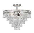 Load image into Gallery viewer, Crystorama - 5264-OS-CL-MWP_CEILING - Seven Light Semi Flush Mount - Mercer - Olde Silver
