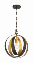 Load image into Gallery viewer, Crystorama - 580-EB-GA - One Light Mini Chandelier - Luna - English Bronze / Antique Gold
