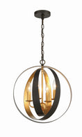 Load image into Gallery viewer, Crystorama - 584-EB-GA - Four Light Mini Chandelier - Luna - English Bronze / Antique Gold
