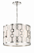 Load image into Gallery viewer, Crystorama - 2265-PN - Three Light Chandelier - Jennings - Polished Nickel
