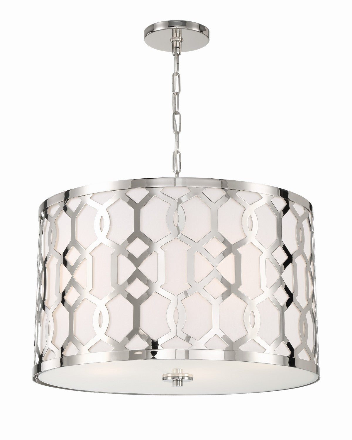 Crystorama - 2266-PN - Five Light Chandelier - Jennings - Polished Nickel