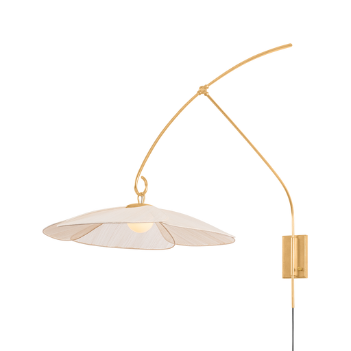 Asami Wall Sconce by Corbett Lighting - Vintage Gold Leaf Finish