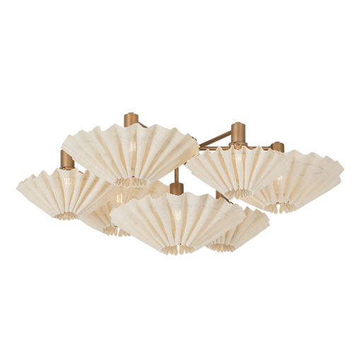 Tremblant Semi Flush by Corbett Lighting - Patina Gold Leaf Finish
