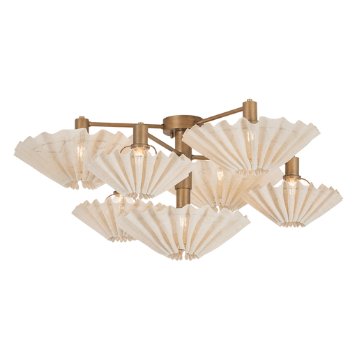 Tremblant Semi Flush by Corbett Lighting - Patina Gold Leaf Finish