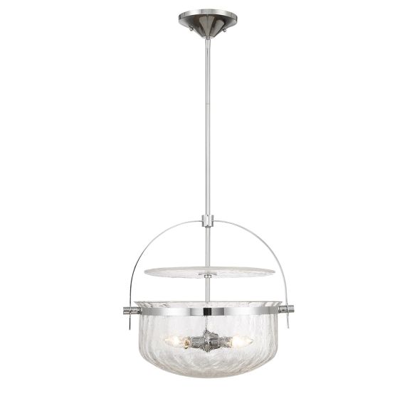 Denmar 4-Light Convertible Semi-Flush or Pendant