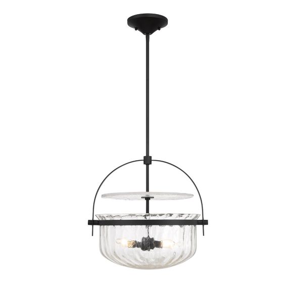 Denmar 4-Light Convertible Semi-Flush or Pendant