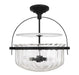 Denmar 4-Light Convertible Semi-Flush or Pendant by Savoy House