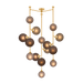 Sunstone Chandelier by Corbett Lighting - Vintage Gold Leaf Finish