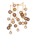 Sunstone Chandelier by Corbett Lighting - Vintage Gold Leaf Finish