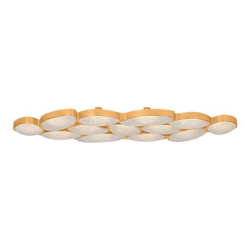 Kitz Semi Flush by Corbett Lighting - Vintage Gold Leaf Finish