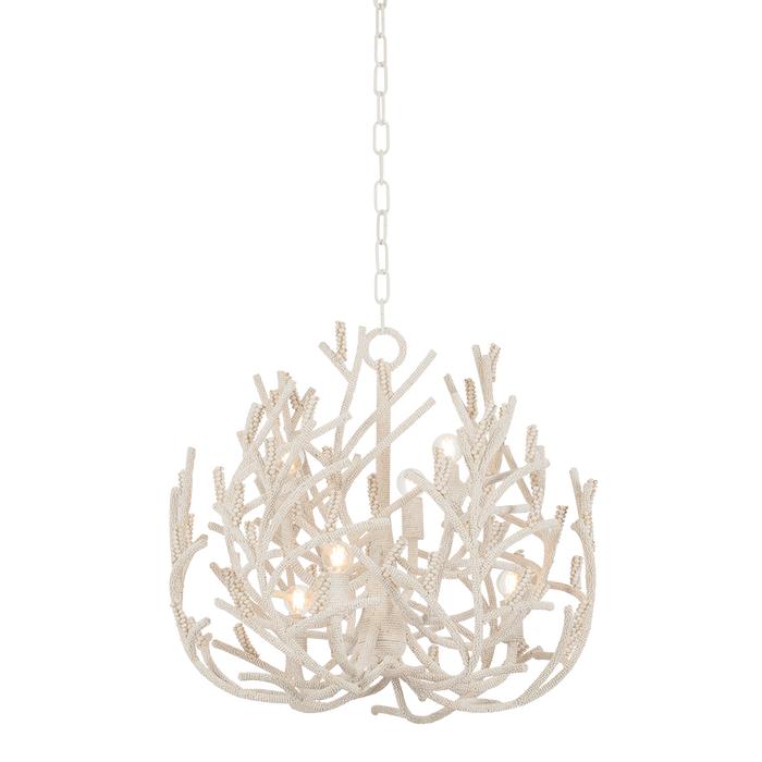 Allenhurst Chandelier by Corbett Lighting - Cream Gesso Finish