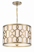 Load image into Gallery viewer, Crystorama - 2265-AG - Three Light Chandelier - Jennings - Aged Brass
