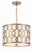 Crystorama - 2265-AG - Three Light Chandelier - Jennings - Aged Brass