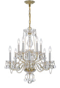 Load image into Gallery viewer, Crystorama - 5080-PB-CL-MWP - Ten Light Chandelier - Traditional Crystal - Polished Brass
