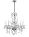 Crystorama - 5086-CH-CL-SAQ - Six Light Chandelier - Traditional Crystal - Polished Chrome