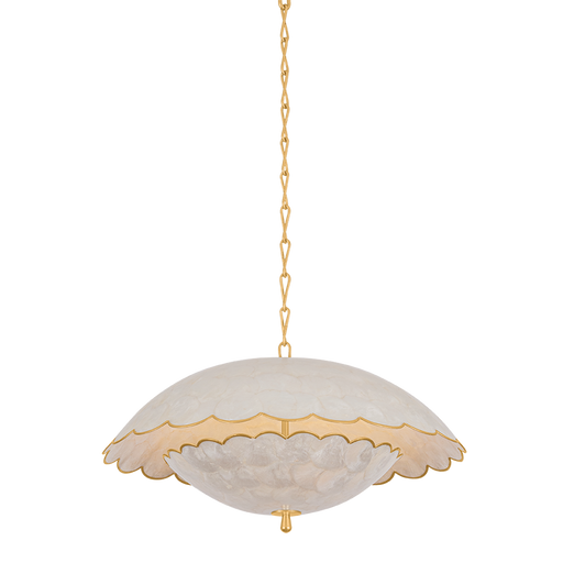 Hollis Hills Pendant by Hudson Valley Lighting - Vintage Gold Leaf Finish