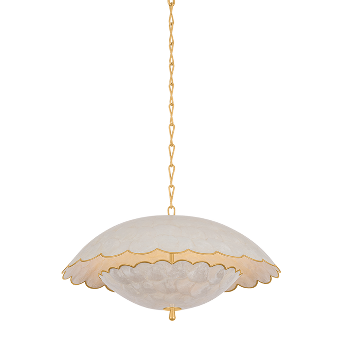 Hollis Hills Pendant by Hudson Valley Lighting - Vintage Gold Leaf Finish