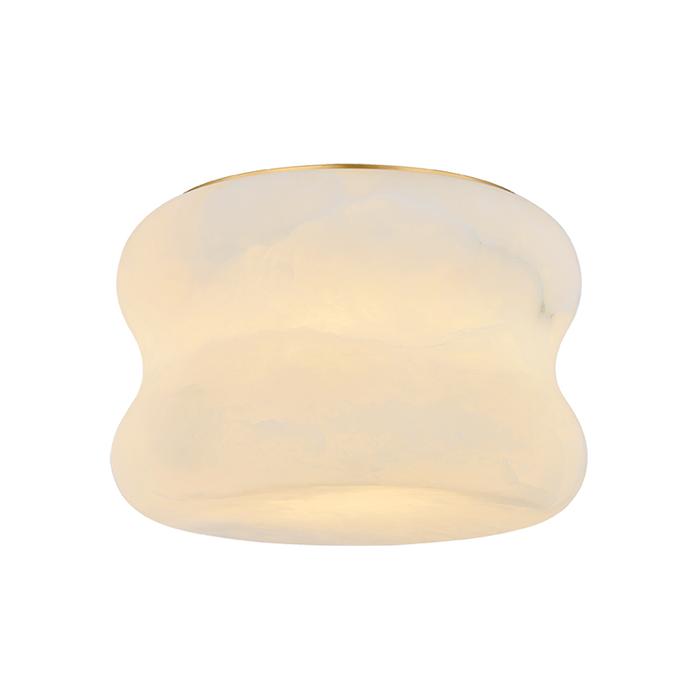 Whitney Flush Mount by Hudson Valley Lighting - Aged Brass Finish