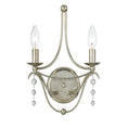 Load image into Gallery viewer, Crystorama - 432-SA - Two Light Wall Sconce - Metro - Antique Silver
