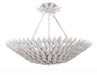 Crystorama - 517-MT_CEILING - Six Light Semi Flush Mount - Broche - Matte White