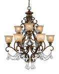 Load image into Gallery viewer, Crystorama - 7509-BU-CL-I - Nine Light Chandelier - Norwalk - Bronze Umber
