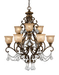 Load image into Gallery viewer, Crystorama - 7509-BU-CL-MWP - Nine Light Chandelier - Norwalk - Bronze Umber
