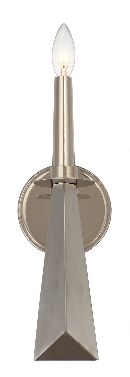 Crystorama - 7591-PN - One Light Wall Sconce - Palmer - Polished Nickel