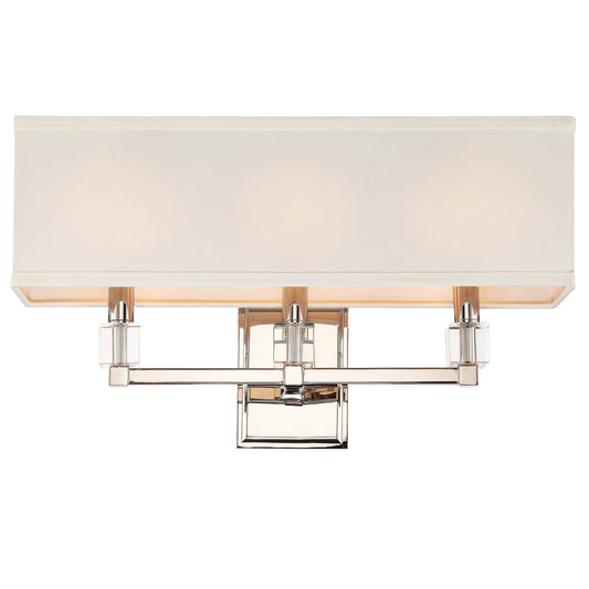 Crystorama - 8883-PN - Three Light Bathroom Vanity - Dixon - Polished Nickel