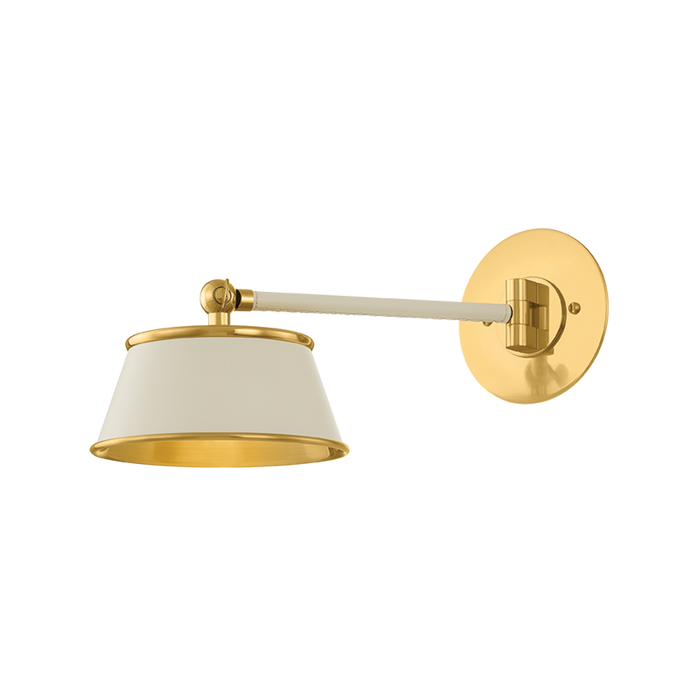Lanesville Wall Sconce by Hudson Valley Lighting - Aged Brass Finish