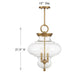Bergdorf 3-Light Pendant by Savoy House