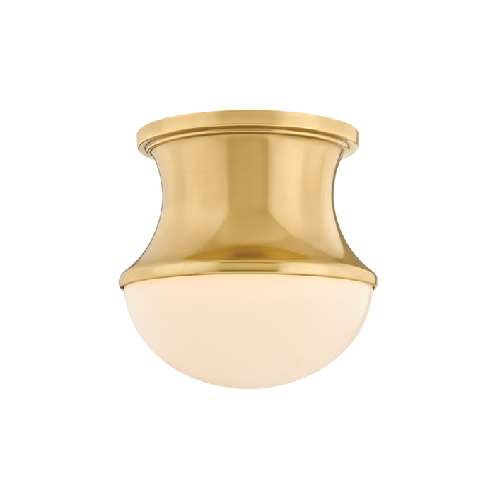 Aldrich Flush Mount by Hudson Valley Lighting - Aged Brass Finish