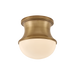 Aldrich Flush Mount by Hudson Valley Lighting - Patina Brass Finish