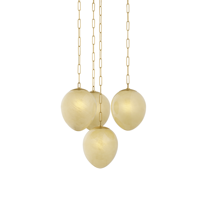 Cherrytown Chandelier by Hudson Valley Lighting - Aged Brass Finish