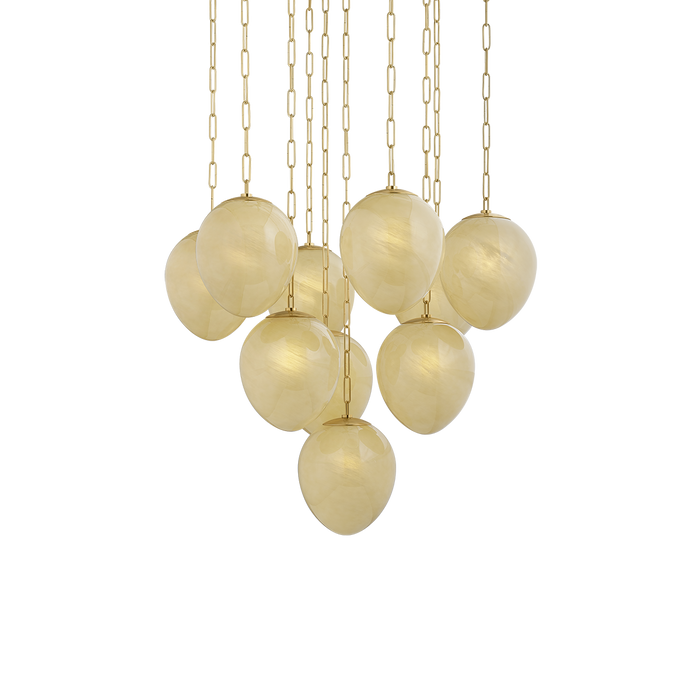 Cherrytown Chandelier by Hudson Valley Lighting - Aged Brass Finish