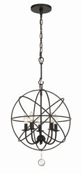 Load image into Gallery viewer, Crystorama - 9224-EB - Five Light Mini Chandelier - Solaris - English Bronze
