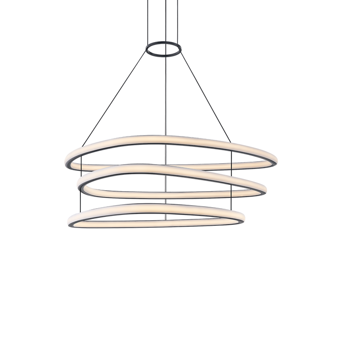 Celestia Chandelier by Sonneman - Satin Black Finish