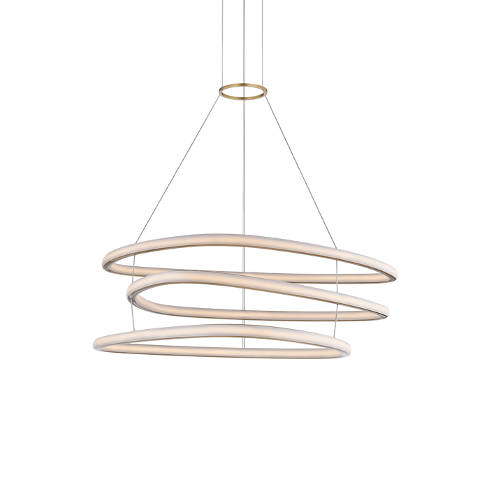 Celestia Chandelier by Sonneman - Modern Brass Finish
