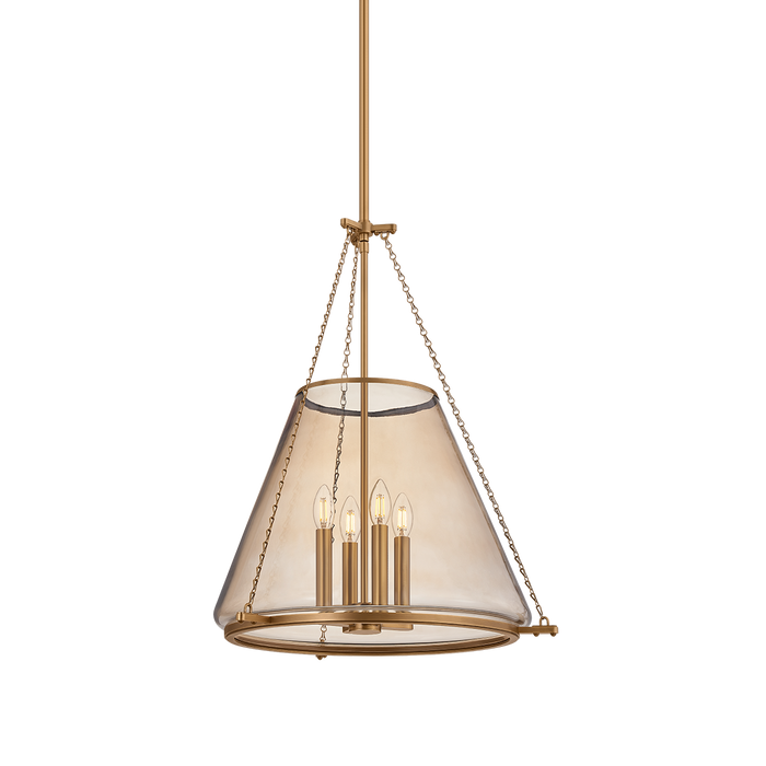 Clark Heights Lantern by Hudson Valley Lighting - Patina Brass Finish